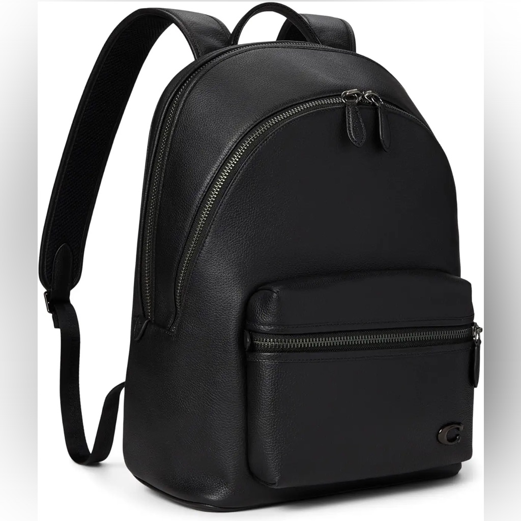 Coach Charter Black Leather Backpack - Nwt! Brand New With Dust Bag